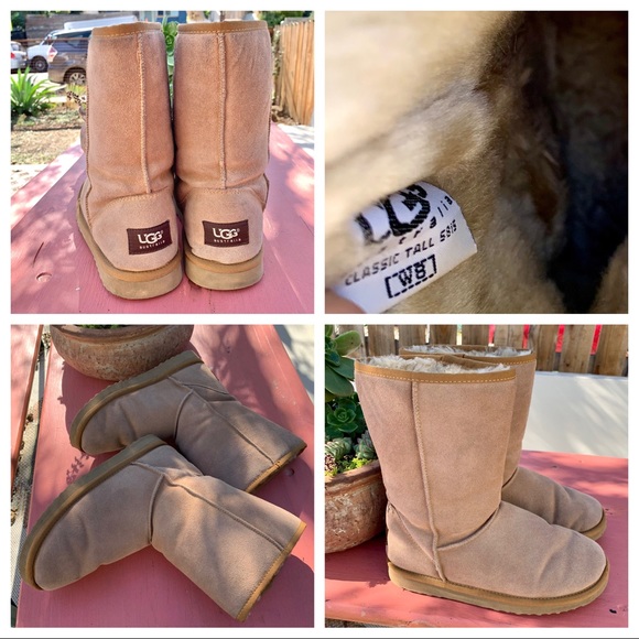 Uggs Classic Tall sz 8 chestnut suede shearling - Picture 4 of 12